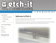 Tablet Screenshot of etch-it.co.nz